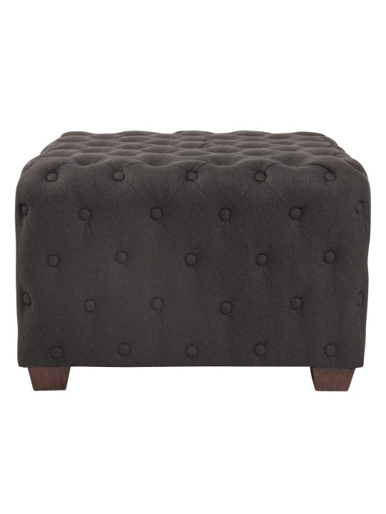 Taburet Nimes stof, mørkegrå