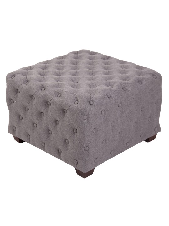 Taburet Nimes stof, grå Taburet Nimes stof, grå