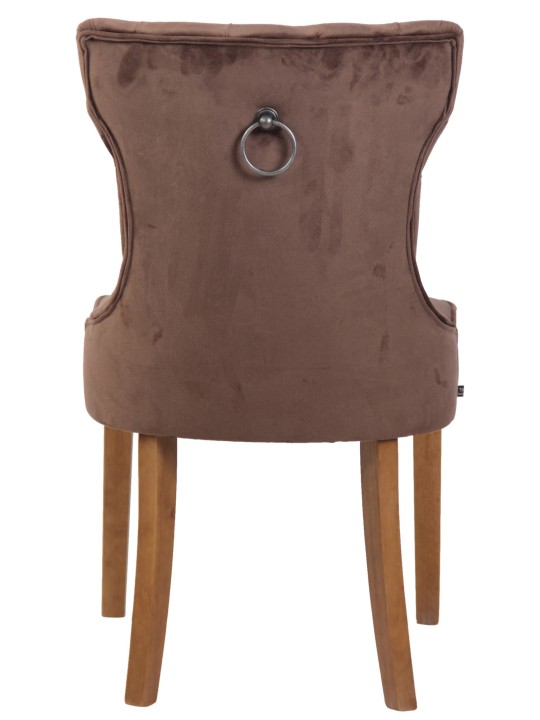 Stol Franca fløjl antique-light, brun