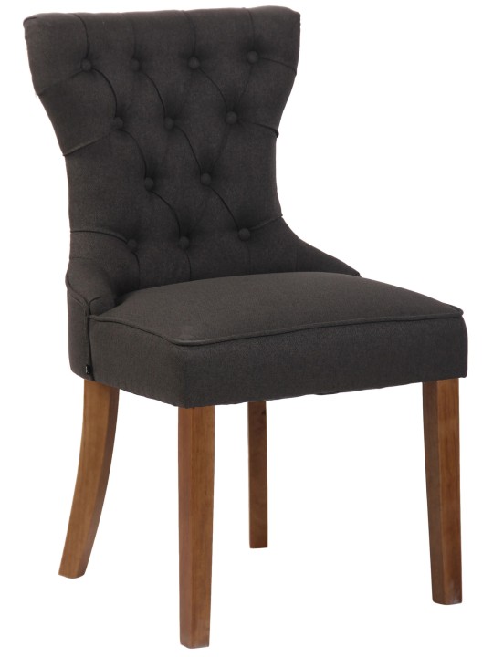 Stol Franca stof antik-let, mørkegrå