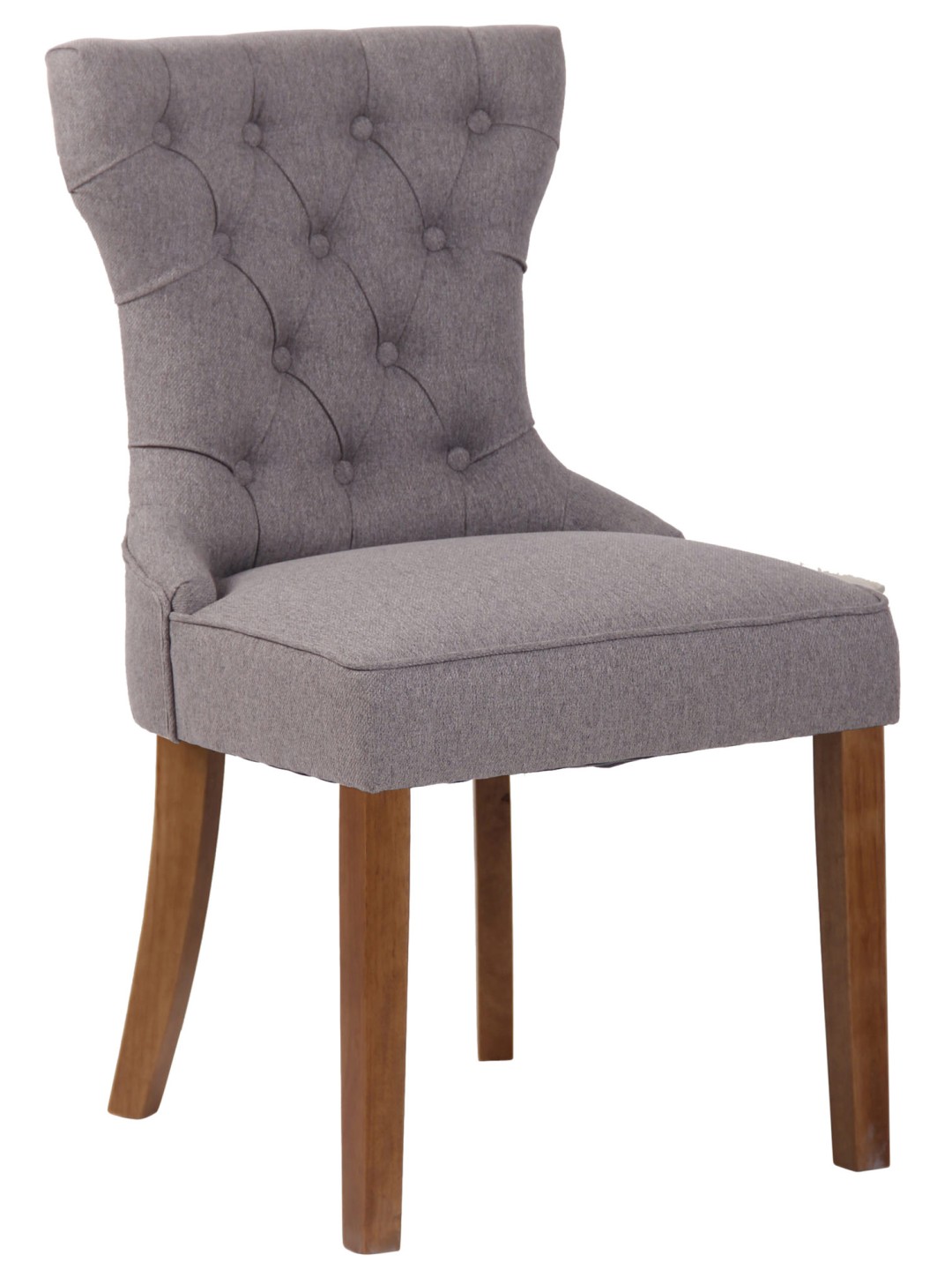 Stol Franca stof antik-let, grå