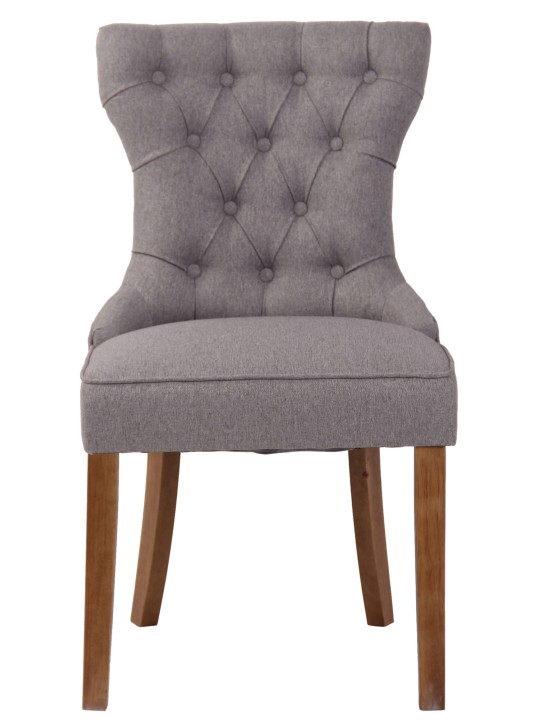 Stol Franca stof antik-let, grå