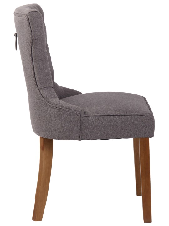 Stol Franca stof antik-let, grå