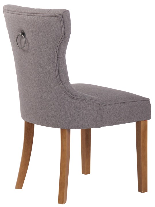 Stol Franca stof antik-let, grå