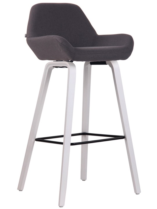 Barstol Newnan stof 4 fods stel (eg), sort