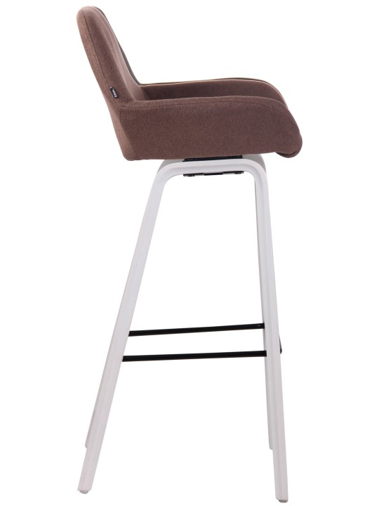 Barstol Newnan stof 4 fods stel (eg), brun