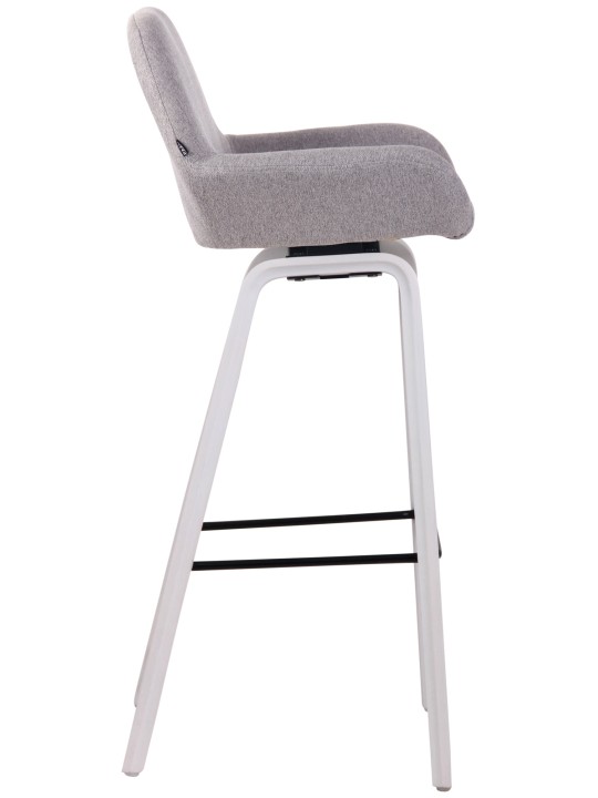 Barstol Newnan stof 4 fods stel (eg), grå