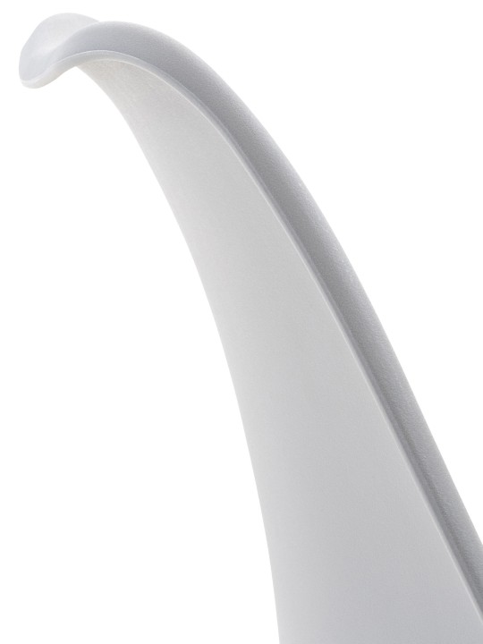 Sæt med 4 stole Linares plast, grå/grå