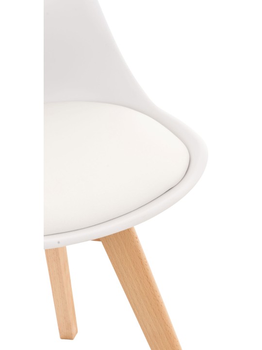 Sæt med 4 stole Linares, hvid