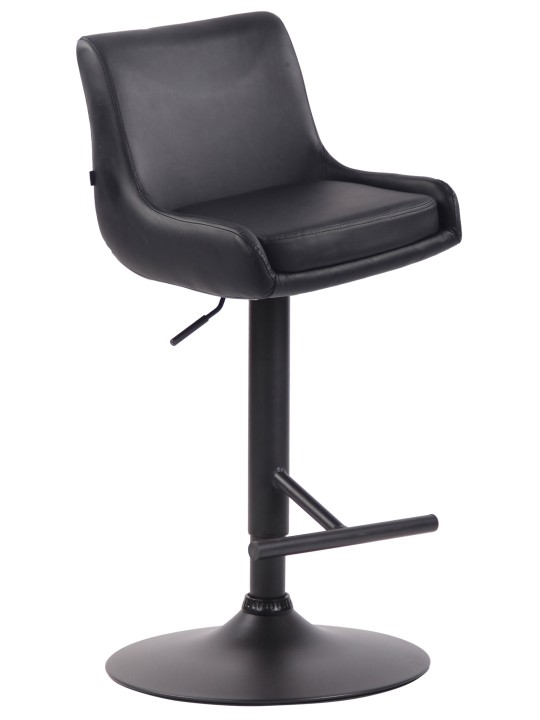 Barstol Club imiteret læder, sort Barstol Club imiteret læder, sort
