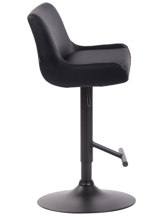 Barstol Club imiteret læder, sort Barstol Club imiteret læder, sort