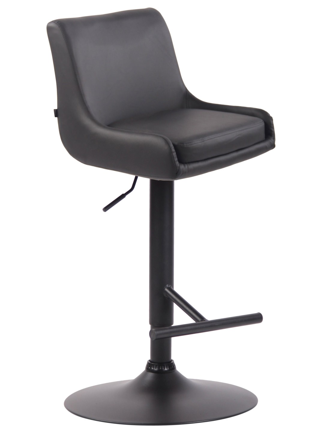 Barstol Club imiteret læder, grå