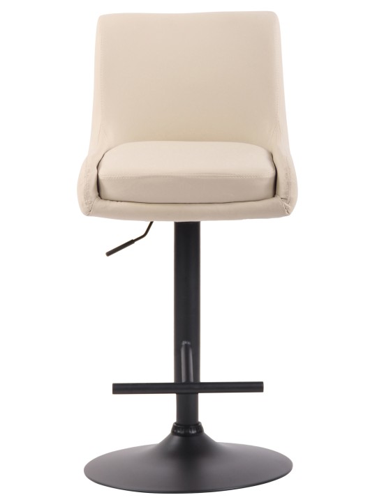 Barstol Club imiteret læder, creme