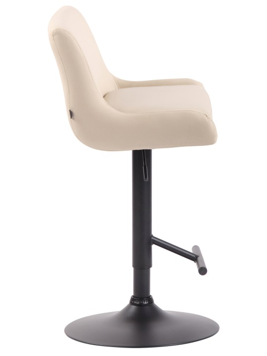 Barstol Club imiteret læder, creme