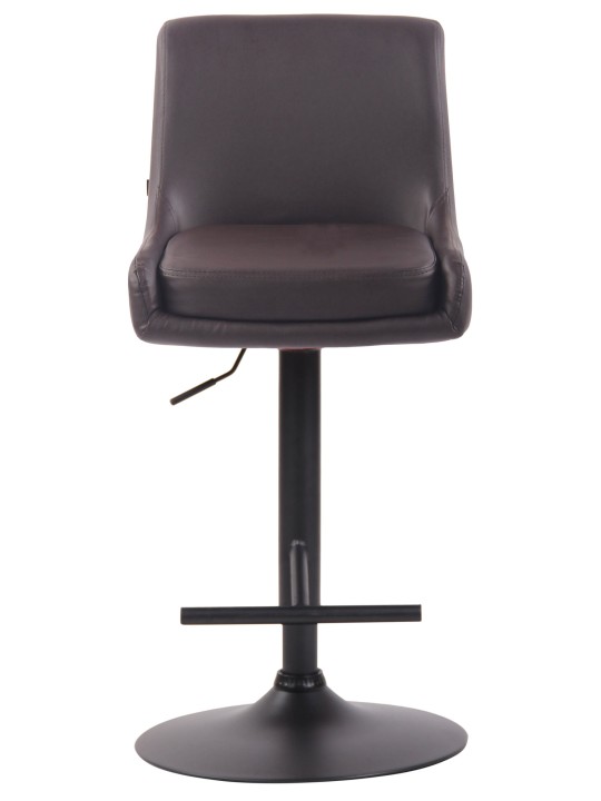 Barstol Club imiteret læder, brun