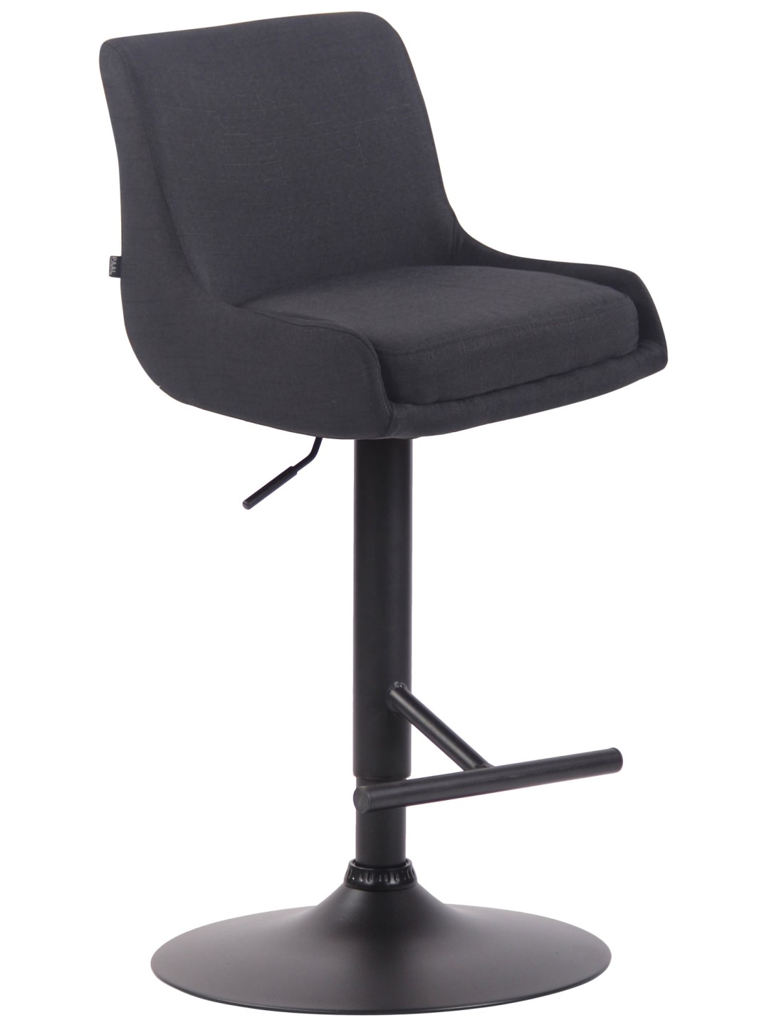 Barstol klubstof, sort