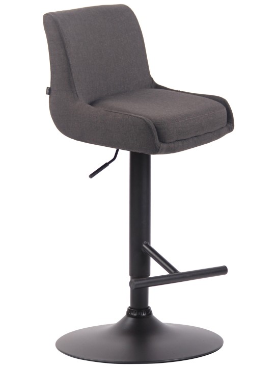 Barstol klubstof, mørkegrå