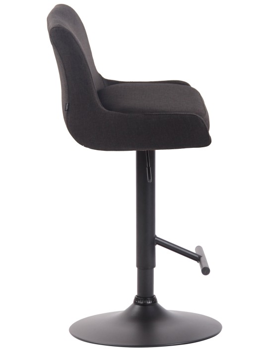 Barstol klubstof, mørkegrå