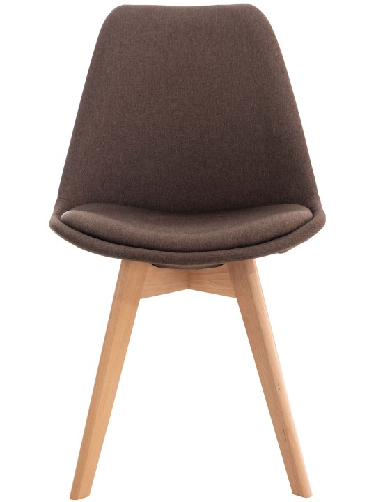 Stol Linares stof, brun