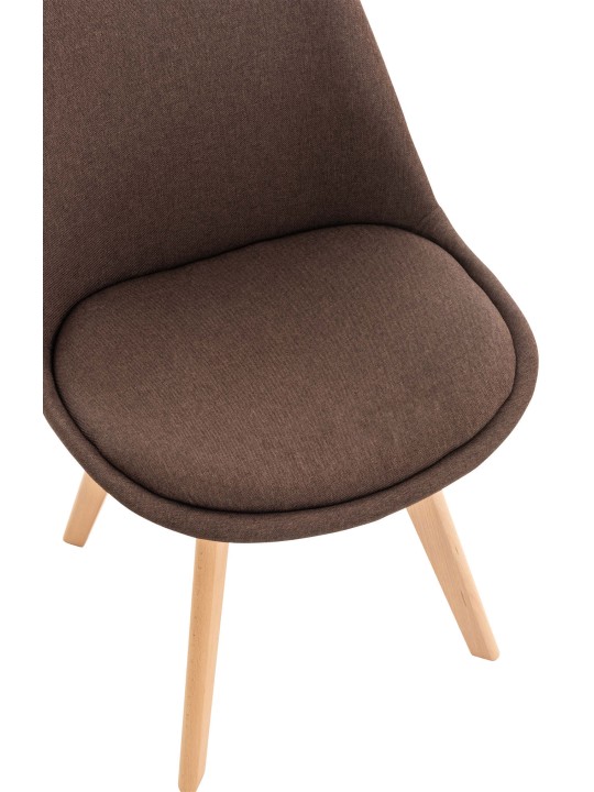 Stol Linares stof, brun