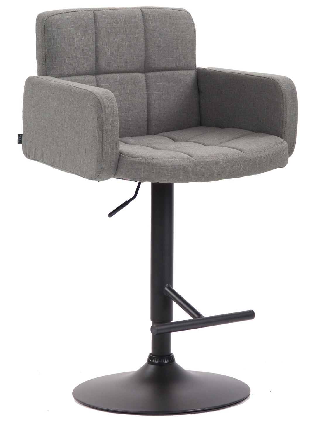 Barstol Los Angeles, stof, grå