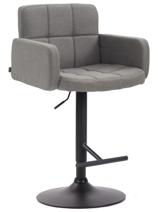 Barstol Los Angeles, stof, grå