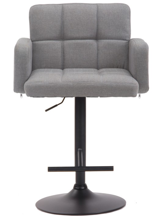 Barstol Los Angeles, stof, grå