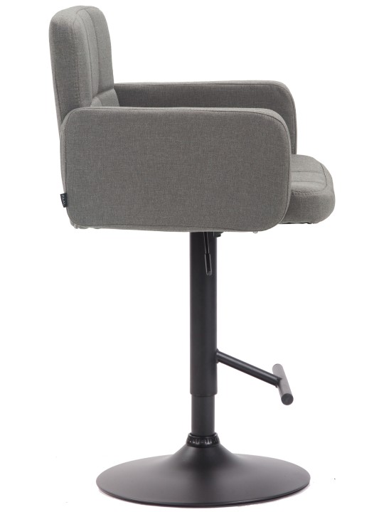 Barstol Los Angeles, stof, grå