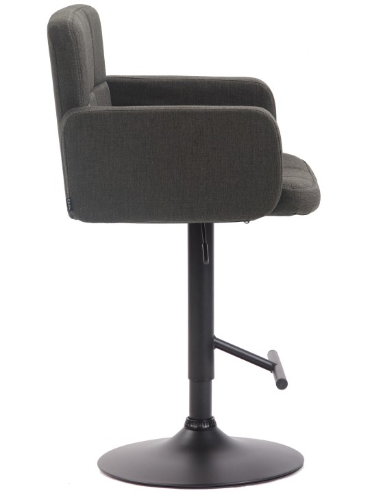 Barstol Los Angeles, stof, mørkegrå