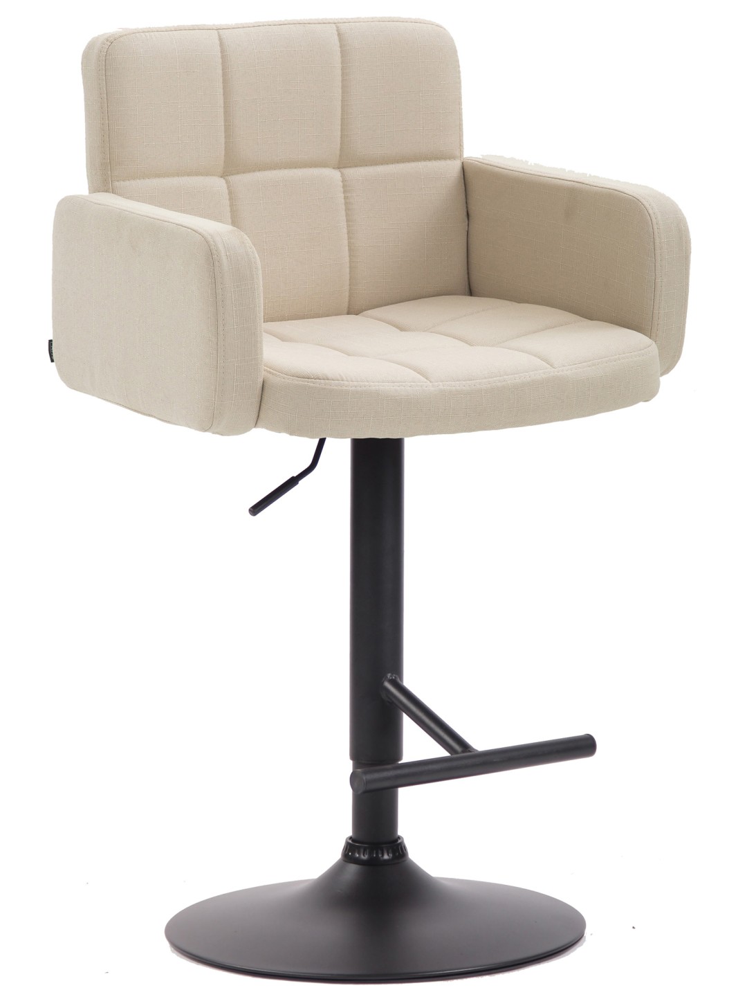 Barstol Los Angeles, stof, creme