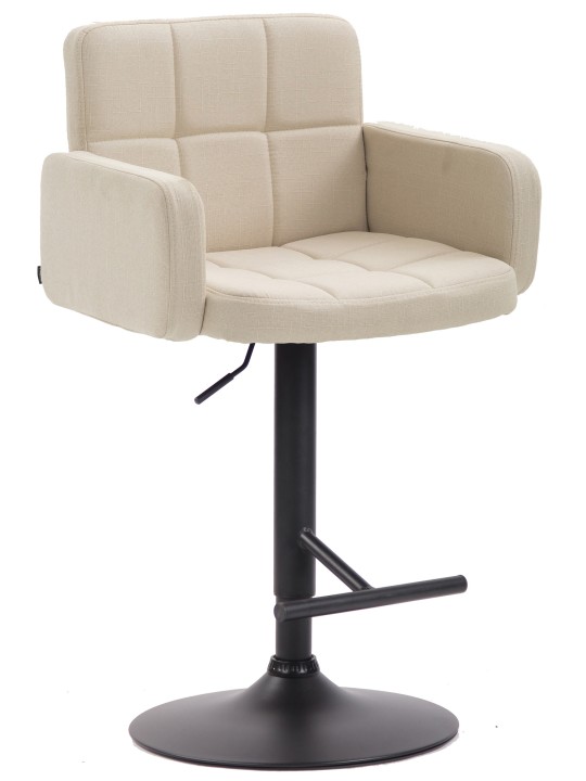 Barstol Los Angeles, stof, creme