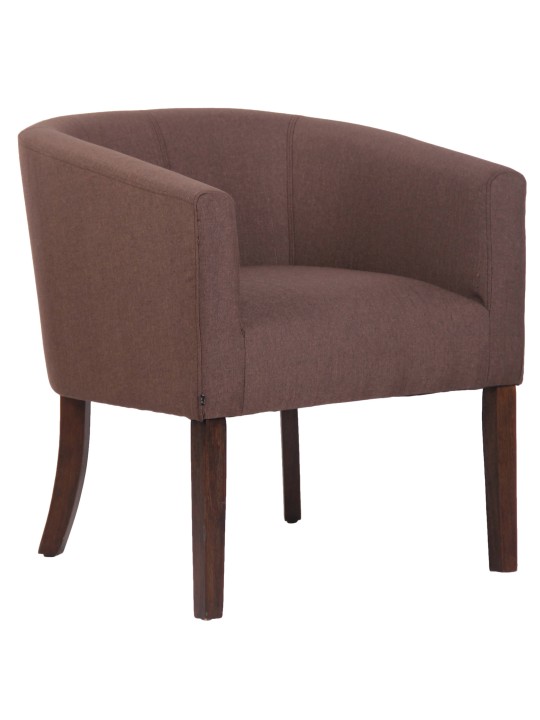 Lænestol Nemea stof antik, brun