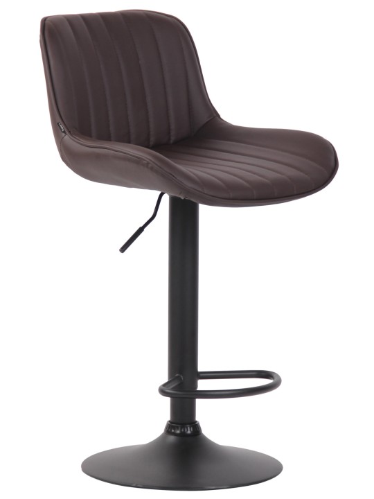 Barstol Lentini imiteret læder, brun