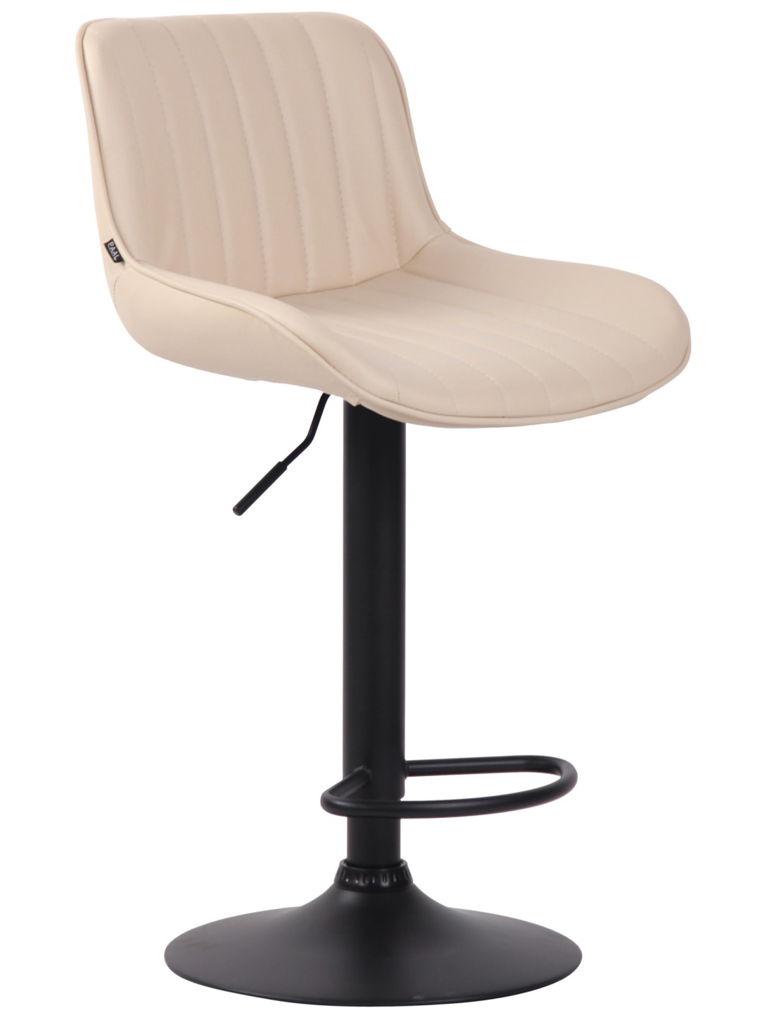 Barstol Lentini imiteret læder, creme