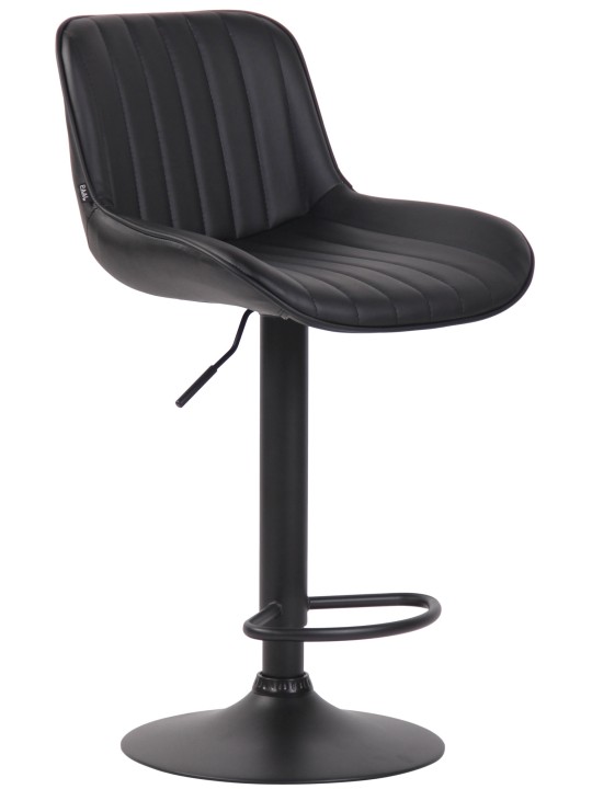Barstol Lentini imiteret læder, sort Barstol Lentini imiteret læder, sort