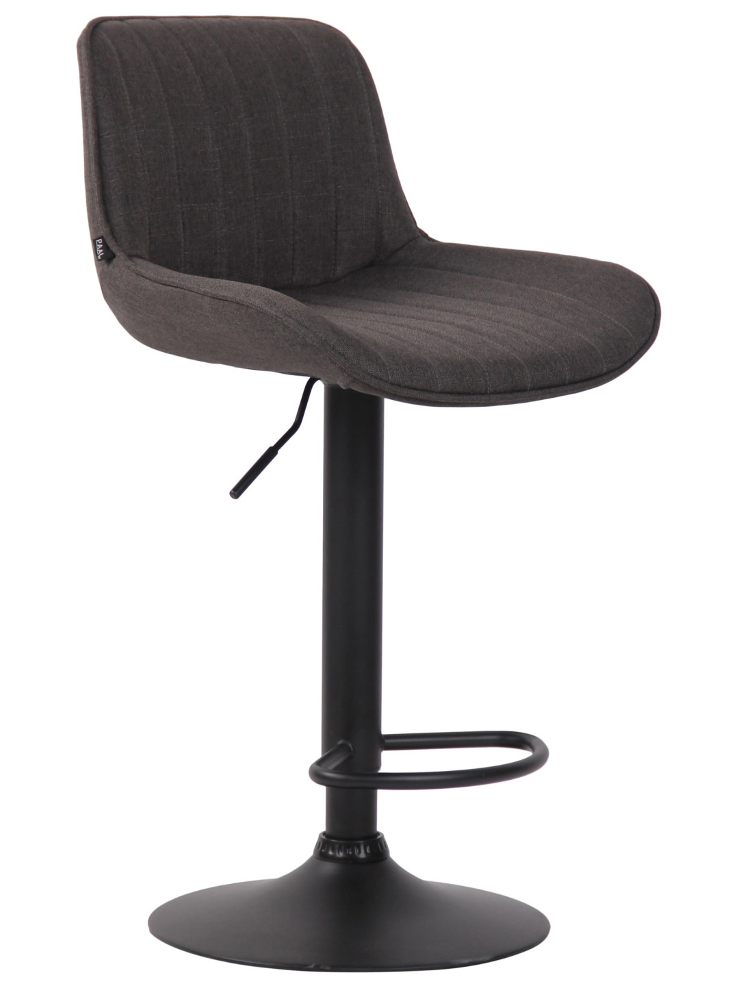 Barstol Lentini stof, mørkegrå