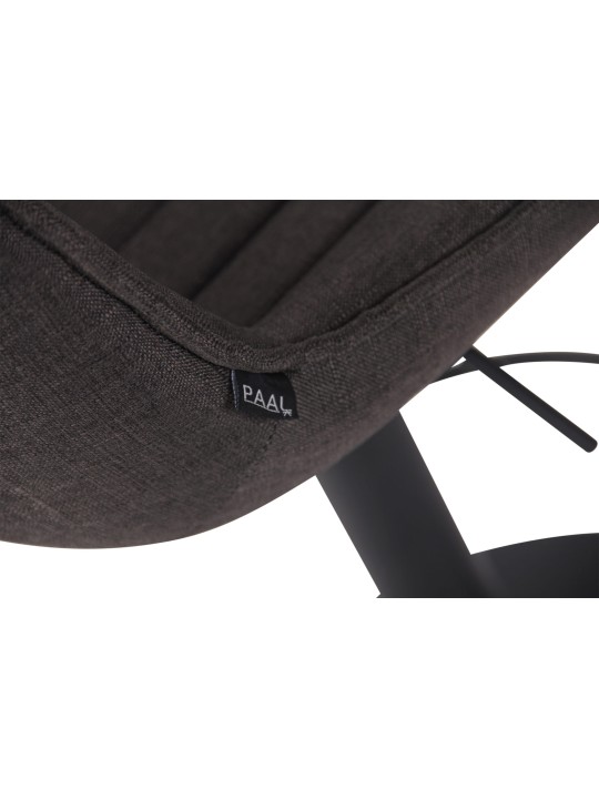 Barstol Lentini stof, mørkegrå