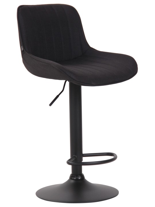 Barstol Lentini stof, sort