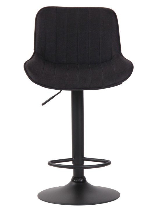 Barstol Lentini stof, sort