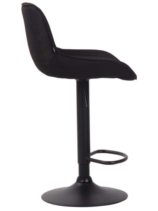 Barstol Lentini stof, sort