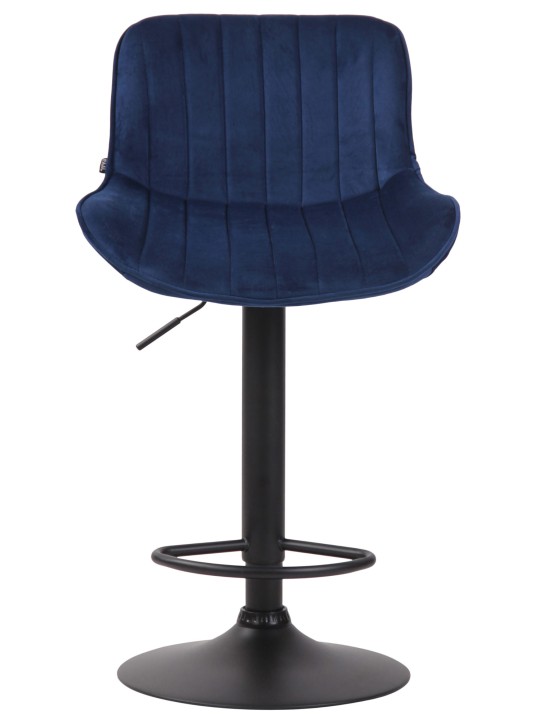 Barstol Lentini fløjl, blå