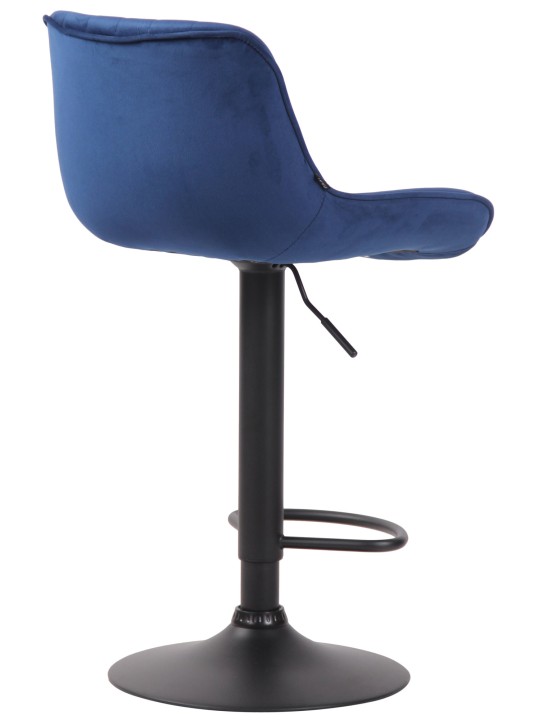 Barstol Lentini fløjl, blå