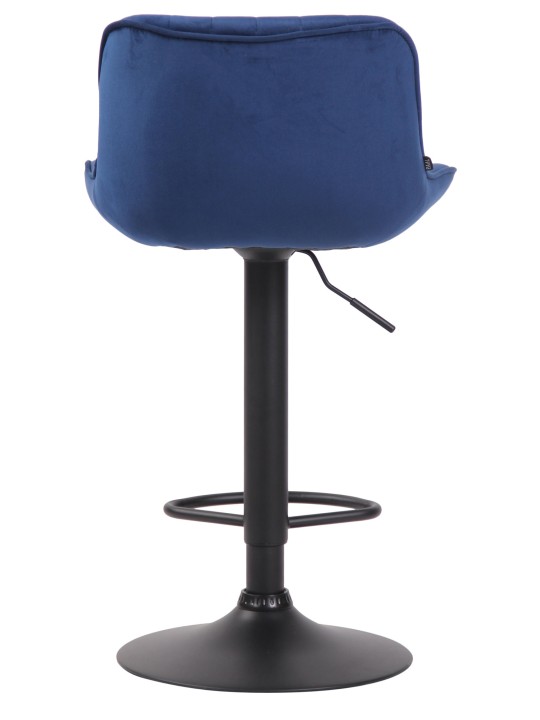 Barstol Lentini fløjl, blå