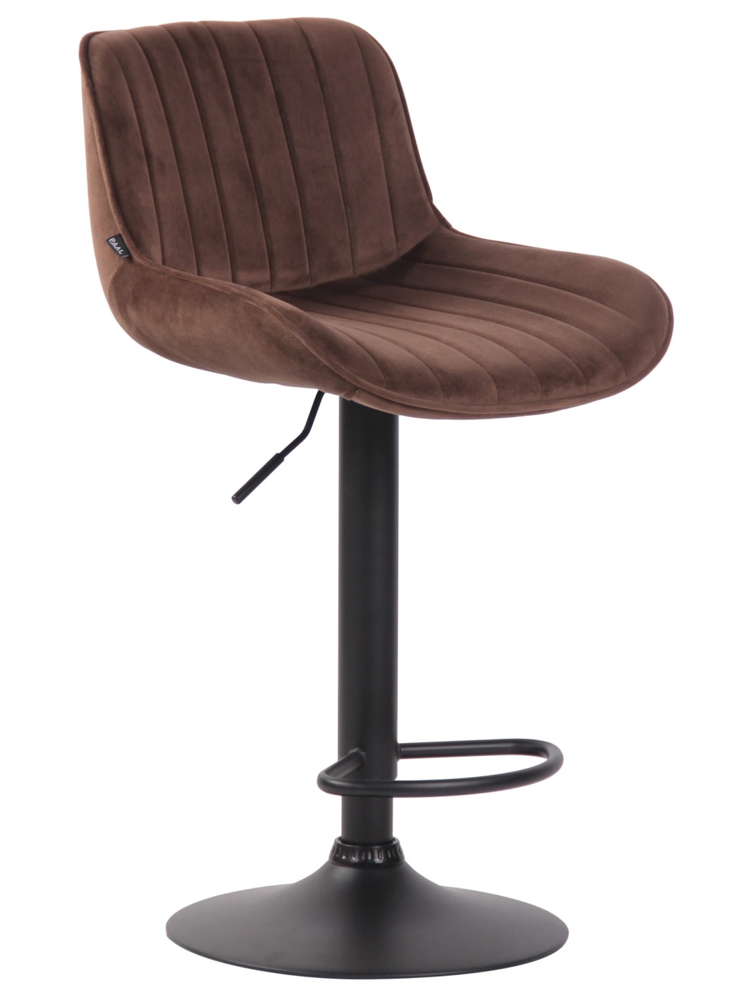 Barstol Lentini fløjl, brun