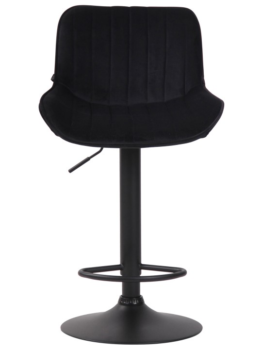 Barstol Lentini fløjl, sort