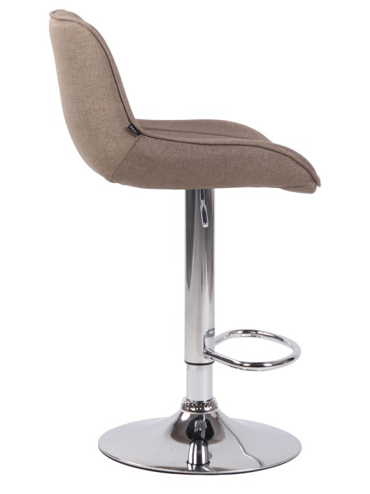Barstol Lentini stof krom, taupe