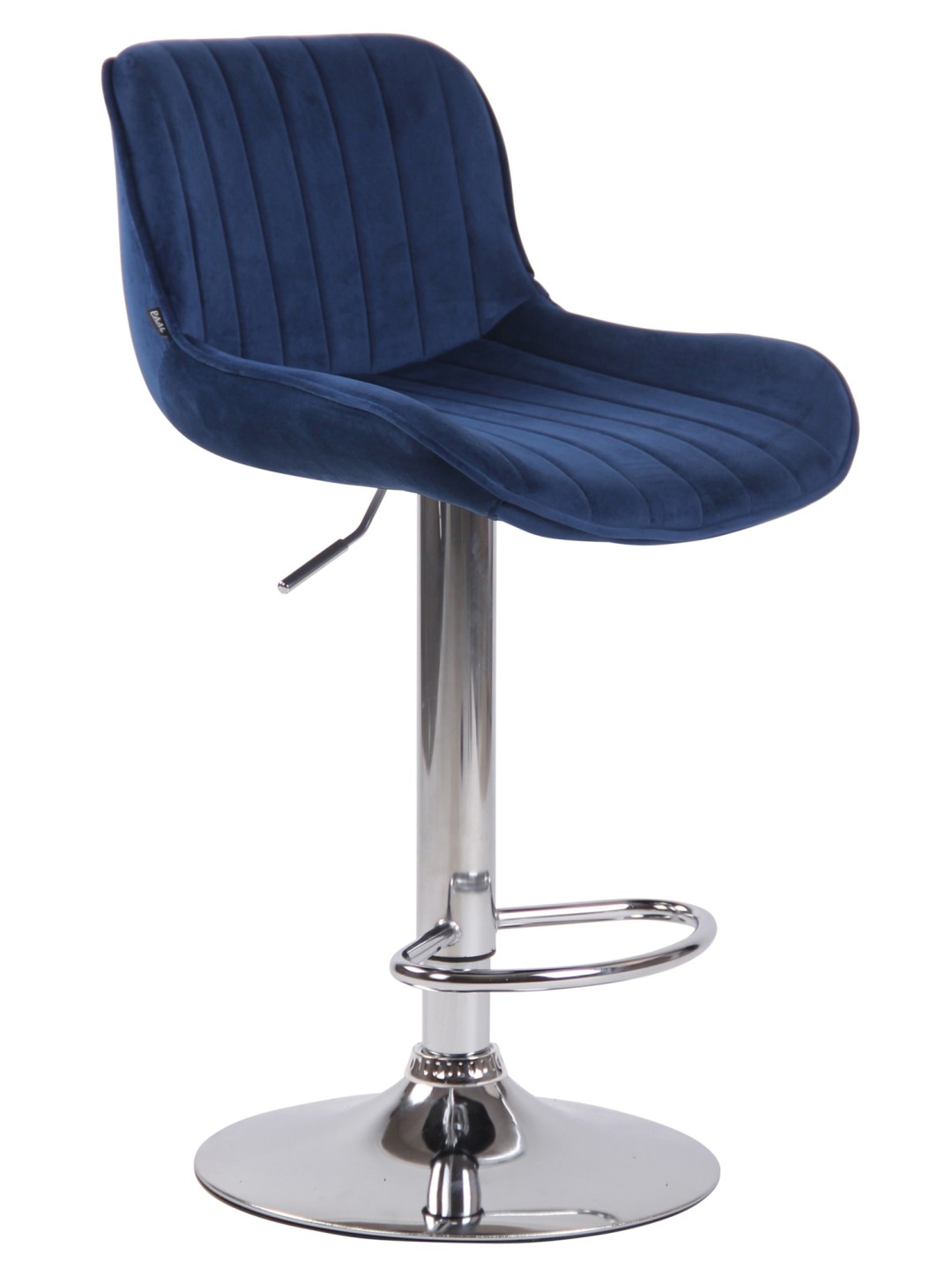 Barstol Lentini fløjlskrom, blå