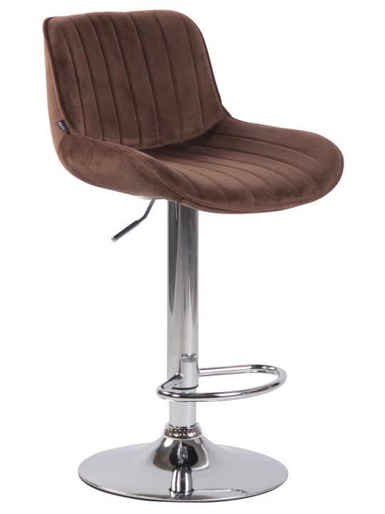 Barstol Lentini fløjlskrom, brun Barstol Lentini fløjlskrom, brun