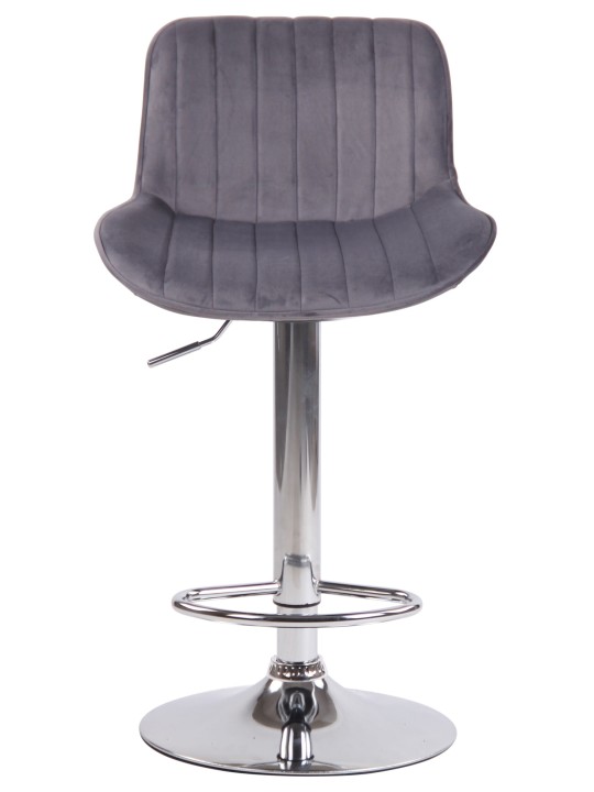 Barstol Lentini fløjlskrom, mørkegrå Barstol Lentini fløjlskrom, mørkegrå