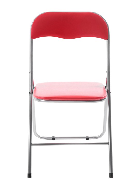 Klapstol Felix, rød/sølv